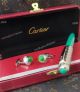 Cartier Roadster Silver Green Ballpoint Pen & Cufflinks Set (3)_th.jpg